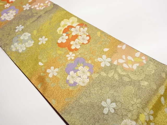 JAPANESE FUKURO OBI / WOVEN SAKURA